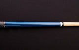 57" Two-Piece Hardwood Cue - Blue