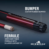 Mizerak 58” Premium Carbon Composite 3D Grip Cue