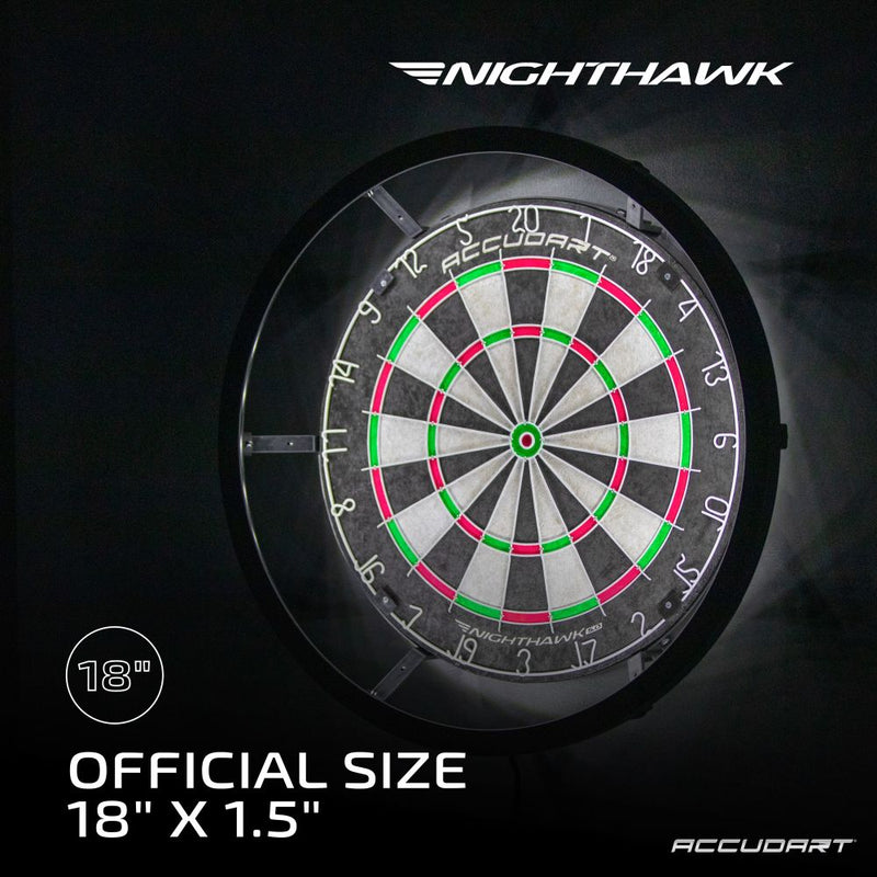 Accudart Nighthawk 2 in 1 LED/Blacklight Bristle Dartboard Surround Set_3