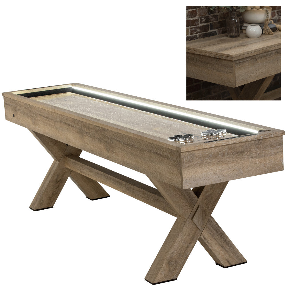 LED shuffleboard with Buffet Top | American Legend