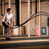 Elite Training Battle Rope – 1.5" x 30' Training Rope for Home Gym and CrossFit Workouts