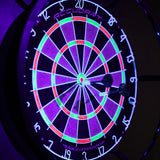 Nighthawk 2 in 1 LED/Blacklight Bristle Dartboard Surround Set