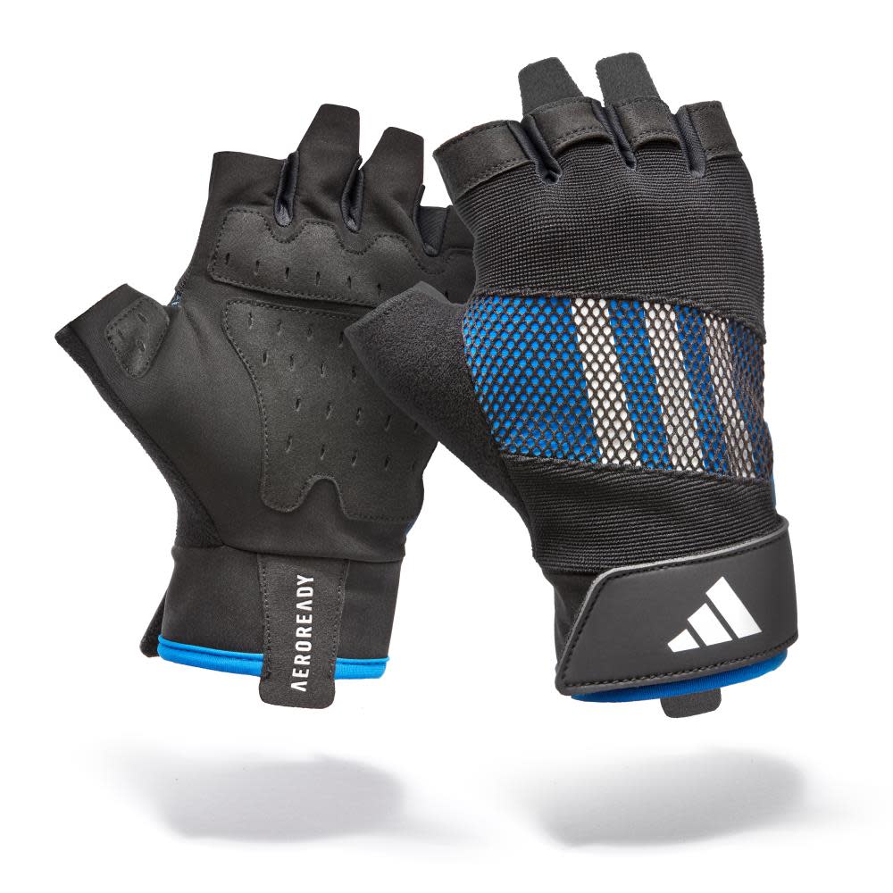 adidas Performance Training Gloves Blue, Medium