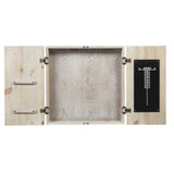 American Legend Barnwood Dartboard Cabinet