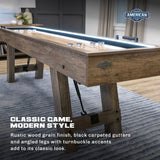 Brookdale 9’ LED Light Up Shuffleboard Table