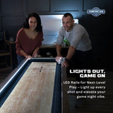 Brookdale 9’ LED Light Up Shuffleboard Table