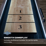 Brookdale 9’ LED Light Up Shuffleboard Table