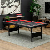 American Legend 84” Folding 3‑in‑1 Table | Billiards + Poker + Blackjack