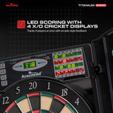 Titanium 5400 Electronic Dartboard with Integrated Cabinet