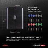 Titanium 5400 Electronic Dartboard with Integrated Cabinet