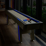 Atomic 9' Azure LED Shuffleboard Table