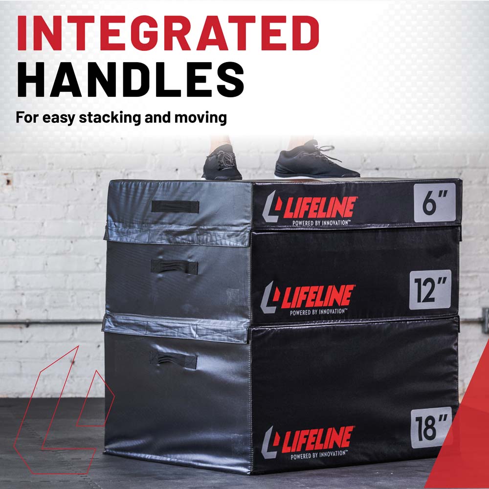 Lifeline Fitness Foam Plyo Boxes - Multiple Sizes and Sets
