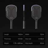 Hype X Pro Raw Carbon Pickleball Paddle