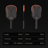 Hype X Pro Raw Carbon Pickleball Paddle