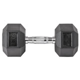 Lifeline Fitness Hex Rubber Dumbbells - Multiple Weight Options