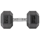 Lifeline Fitness Hex Rubber Dumbbells - Multiple Weight Options