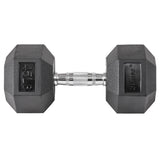 Lifeline Fitness Hex Rubber Dumbbells - Multiple Weight Options