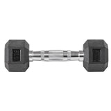 Lifeline Fitness Hex Rubber Dumbbells - Multiple Weight Options