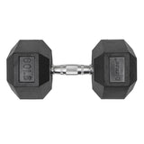 Lifeline Fitness Hex Rubber Dumbbells - Multiple Weight Options