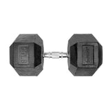 Lifeline Fitness Hex Rubber Dumbbells - Multiple Weight Options