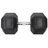 Lifeline Fitness Hex Rubber Dumbbells - Multiple Weight Options