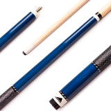 57" Two-Piece Hardwood Cue - Blue