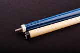 57" Two-Piece Hardwood Cue - Blue