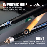 Mizerak 57" Deluxe Two-Piece Hardwood Cue