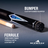 Mizerak 57" Deluxe Two-Piece Hardwood Cue