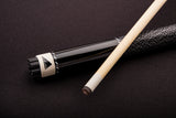 57" Two-Piece Hardwood Cue - Black