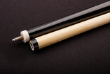 57" Two-Piece Hardwood Cue - Black