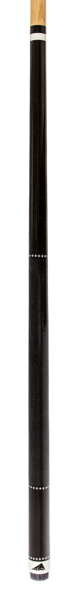 57" Two-Piece Hardwood Cue - Black