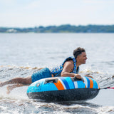 RAVE Sports Blade Boat Towable Tube Blue Orange