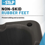 The Step Adjustable High Step Aerobic Platform with 4 Risers - Made in the USA - Gray