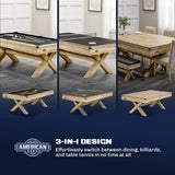 90" Westbrook 3-IN-1 Combo Game Table