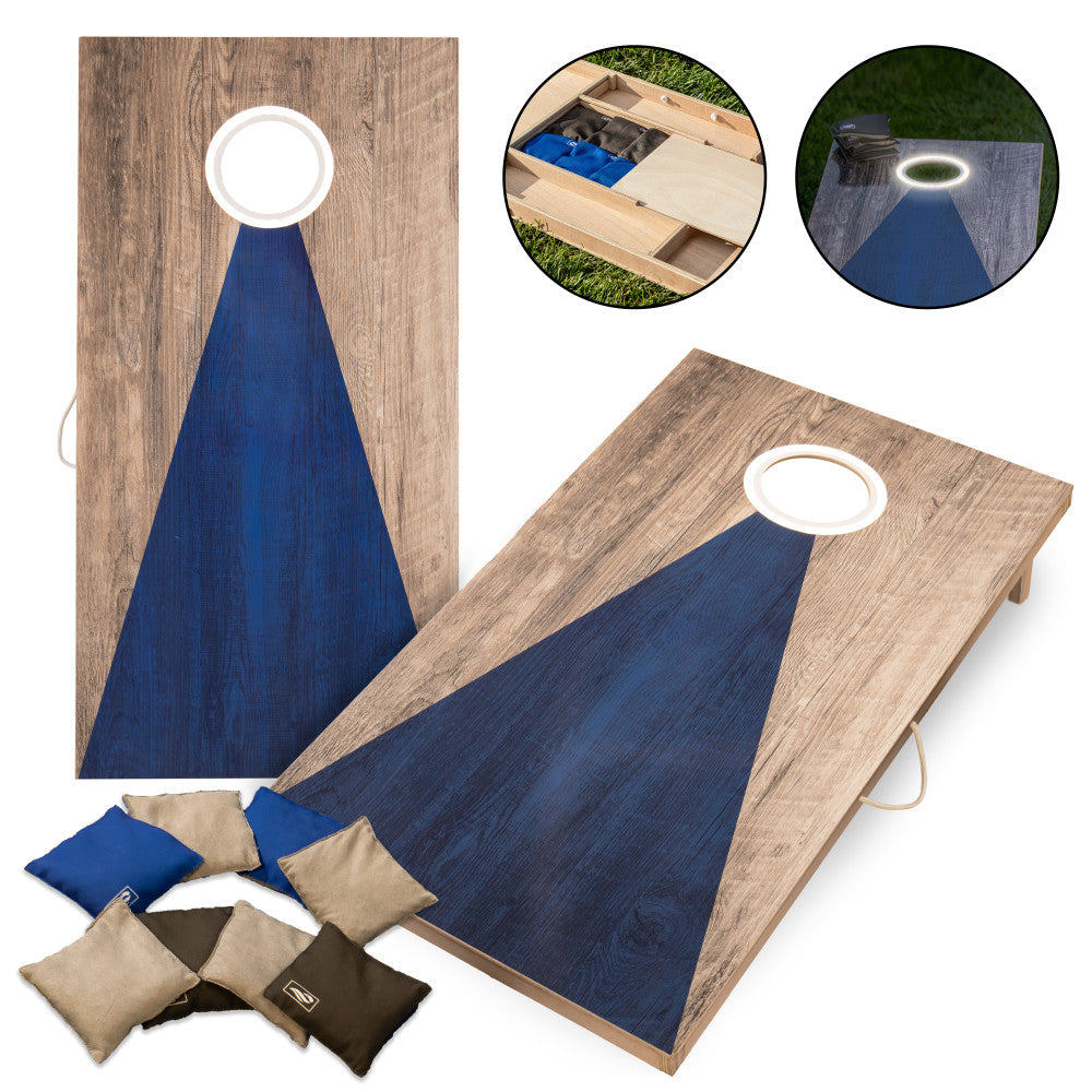 LED 2x4 All-Wood Cornhole Set | Triumph | Escalade Sports