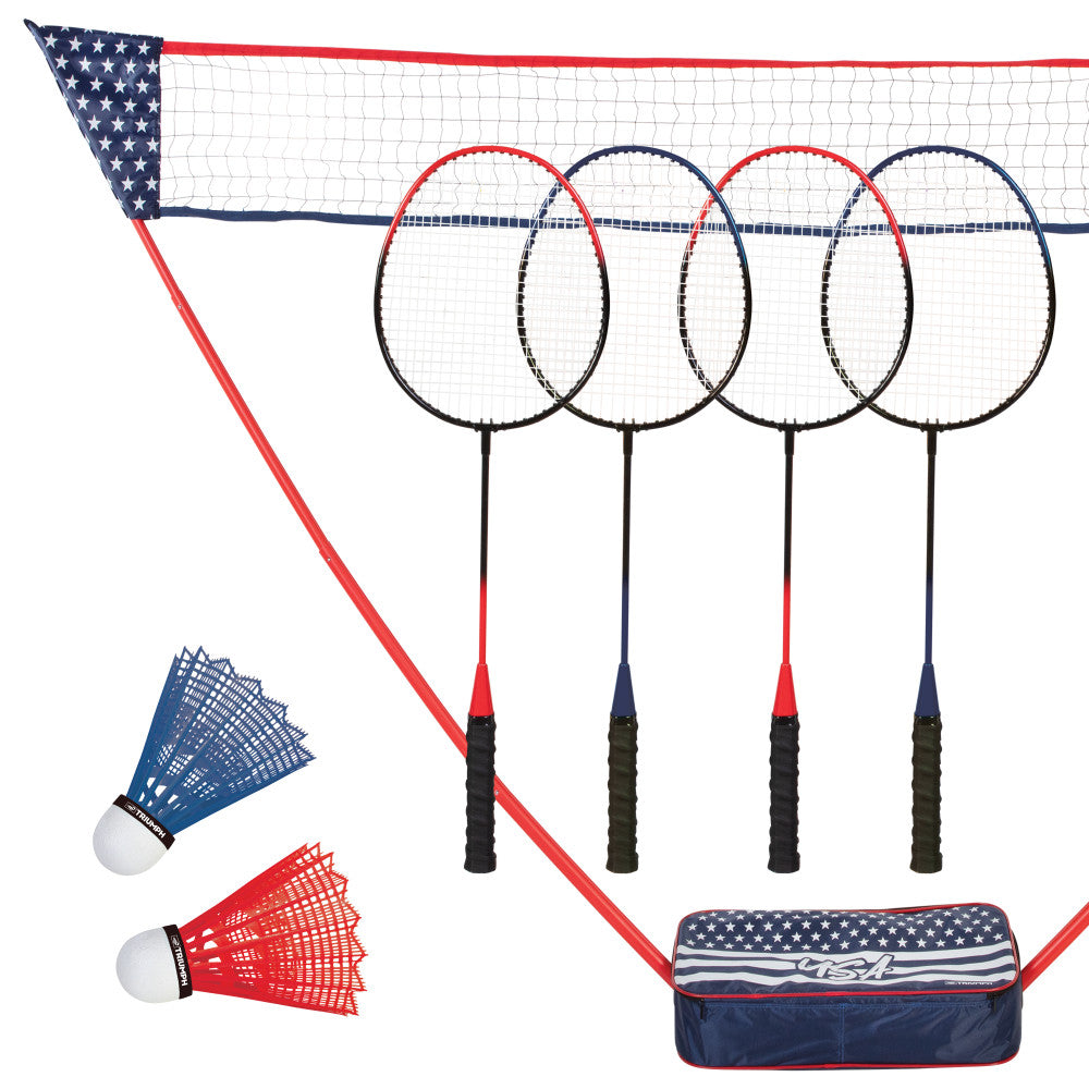 Best Sporting 260 XT Badmintonset, Met 2 Lichte Rackets, 3 Ballen En Praktische Draagtas, Perfect Voor Vrijetijdssporten In De Tuin, In Het Park Of Op Het Strand