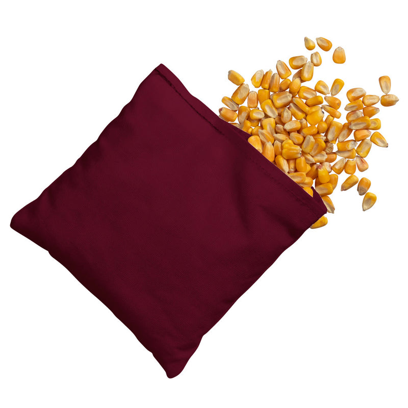 Victory Tailgate 4 Burgundy Solid Color Regulation Corn Filled Cornhole Bags_3