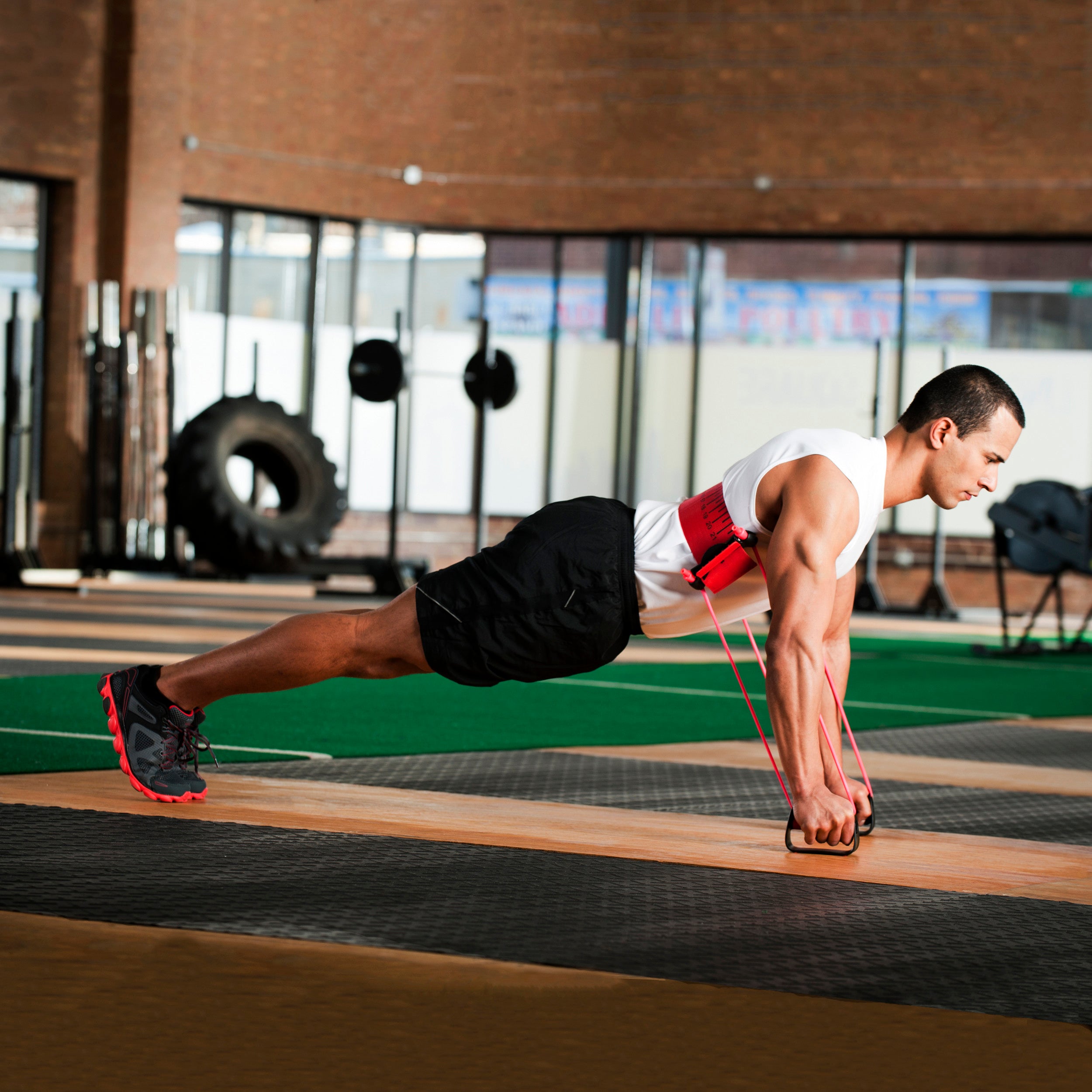 Exercises Press Up With Resistance Band Push Ups With