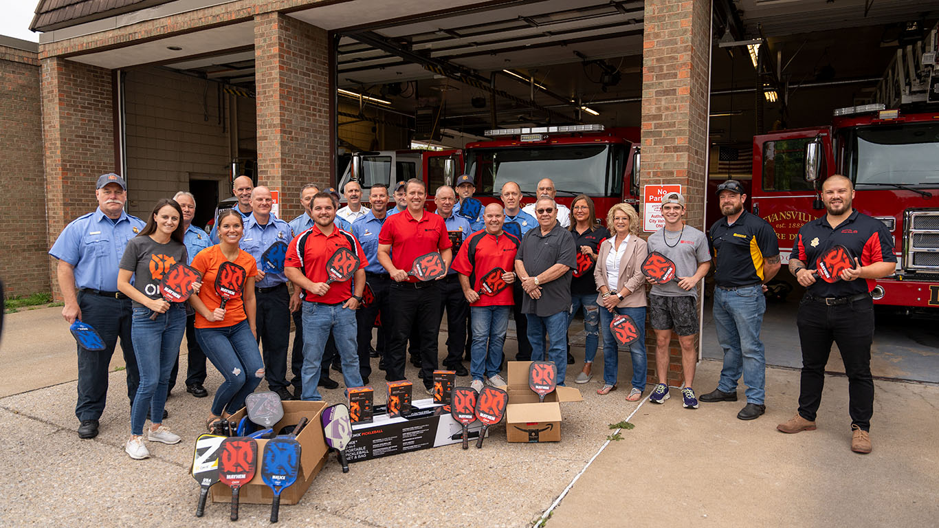 Escalade Sports & Evansville Garage Doors Give Back