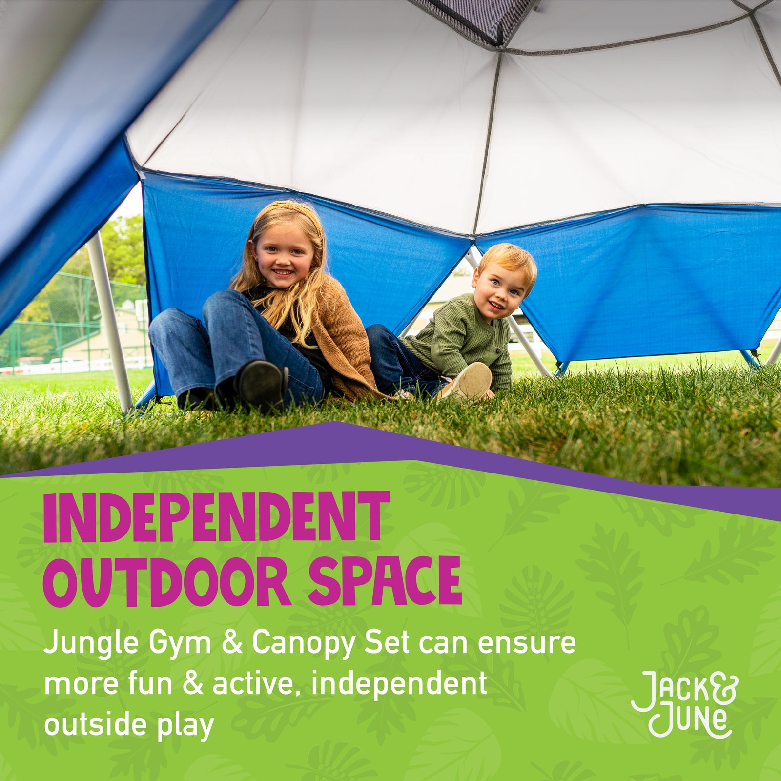 gym tent Jack and June Jungle Gym & Canopy Set