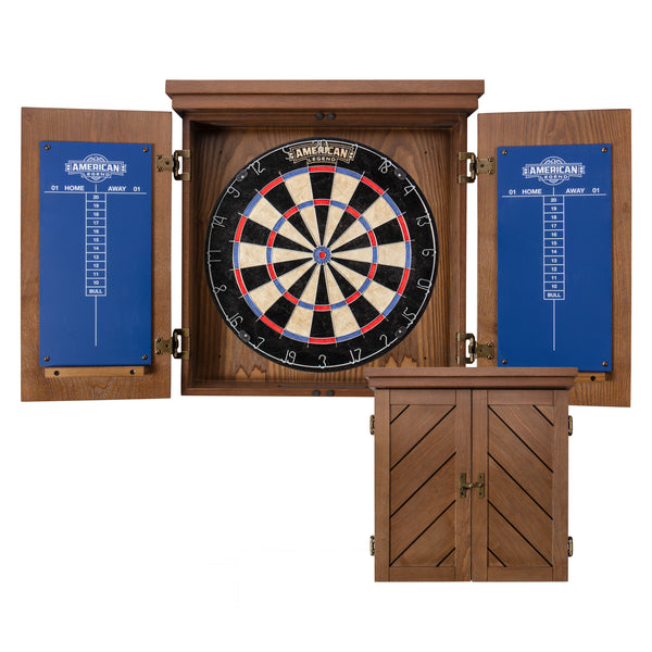 ダーツボード ダーツキャビネットセット Bristle Dart Board Charleston Bristle Dartboard Cabinet Set | Escalade Sports