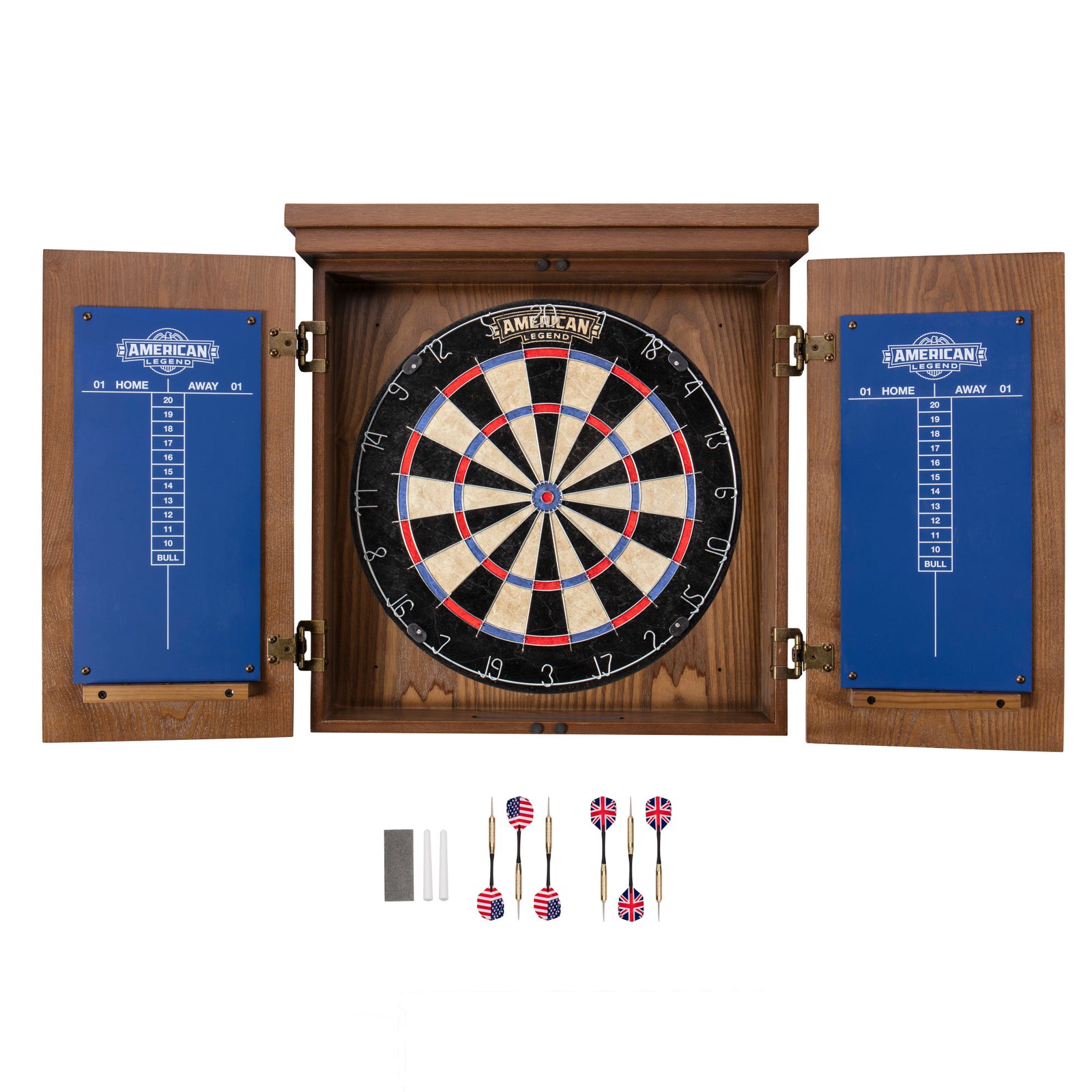 Charleston Bristle Dartboard Cabinet Set | Escalade Sports