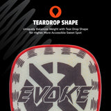 Composite Evoke Tear Drop Pickleball Paddle