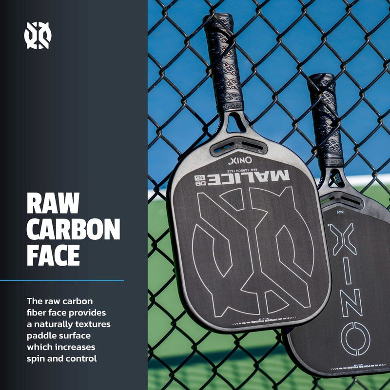 セルディア　フレークマイルドカリー Malice DB Open Throat Raw Carbon Fiber Pickleball Paddle