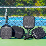 Malice DB Open Throat Raw Carbon Fiber Pickleball Paddle