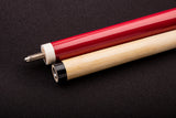 57" Two-Piece Hardwood Cue - Red