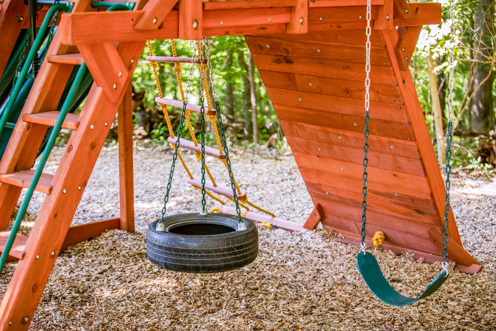 rubber horse tree swing Playset Rubber Tire Swing
