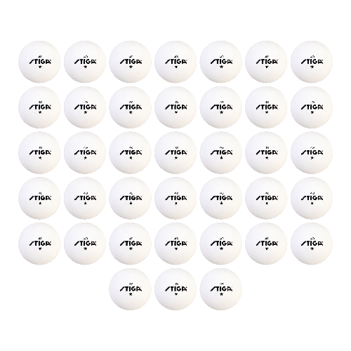 1-Star White Table Tennis Balls