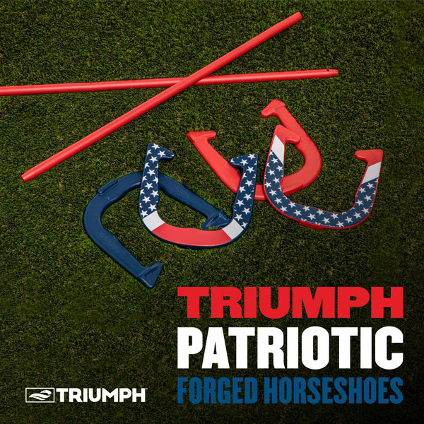 Triumph Patriotic Forged Horseshoe